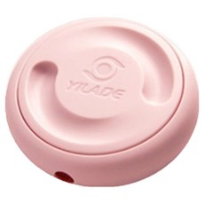 易拉得 便攜式旋轉防纏繞手機線耳機收納盒, 粉紅色, 1個