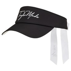 TaylorMade 女款 Script Logo 緞帶遮陽帽, 黑色, 1個