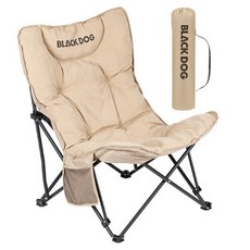 BLACKDOG 플로팅 BKF 접이식 버터플라이 캠핑체어 BD376, 베이지, 1개