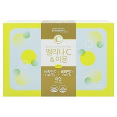 동국제약 엘리나C & 이뮨 고함량 비타민C 2000mg 비타민D 2000IU 아연10mg, 360g, 1개