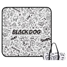 BLACK DOG 黑狗 素描防潮露營墊 BD252, 白色