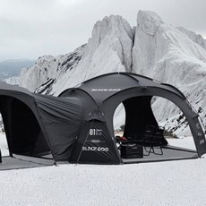 BLACKDOG 캠핑 돔 텐트 확장 연결 패널 대형 BD005, 대형 블랙