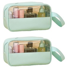 블럭마트 휴대용 세면 목욕가방 2p, 민트