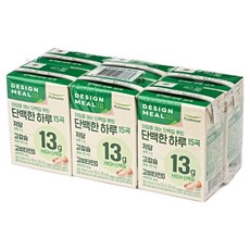 디자인밀 풀무원 단백한하루 15곡 저당, 180ml, 6개
