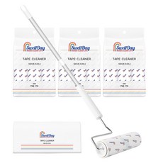 SwellDay 斜切式除塵滾筒 手柄 + 收納架 + 延長桿 + 補充包10入組, 1套