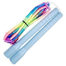 제이에프로프 무지개 연질 구슬 줄넘기 세로형, 1개, 스카이블루