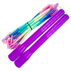 JFROPE 彩虹軟質串珠跳繩 橫式, 1個, 紫色