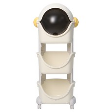 베네베네 유아용 트롤리 스페이스 장난감 정리대, 아이보리, 1개