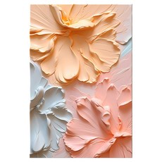 Depsis 室內裝飾大型畫作 粉彩花卉 D款 霧面