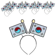 민화샵 호국보훈 포일아트 머리띠 만들기 세트 S250100A, 태극기, 10세트