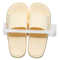 Cosnel 玄關門磁吸式室內拖鞋架 短款, 白色, 1個