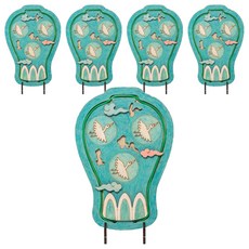 민화샵 유물 네온사인 액자 만들기 세트 S250106A, 청자, 5세트