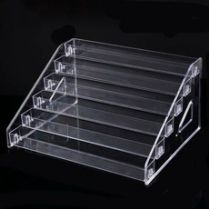 마다꾸미 투명 아크릴 6단 계단식 진열 정리대 04, 1개