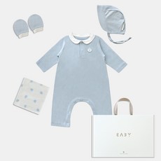 BABY&I Bio長袖連身衣4件組新生兒賀禮組