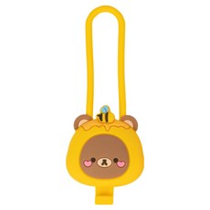 아아랜드 강아지 야간산책 충전식 LED 블링커 아곰, 노랑, 1개