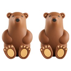jachwnamnyeo 北極熊牙刷架, 棕色, 2個