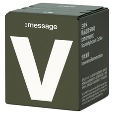 새턴버드 메시지 시리즈 콜드브루 커피 V 발효커피 라이트 로스팅, 3g, 6개입, 1개