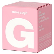 새턴버드 메시지 시리즈 콜드브루 커피 G 싱글 오리진 라이트 로스팅, 3g, 6개입, 1개