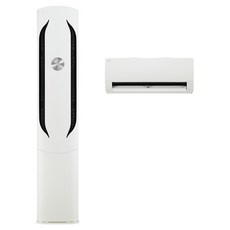 LG전자 듀얼 인버터 65.9㎡ + 18.7㎡ 휘센 오브제컬렉션 2 in 1 멀티형 에어컨 방문설치, FQ20VDWHM2(스탠드형), SQ06BDAWBJ(벽걸이형), FQ26DWAU(실외기), 일반배관형