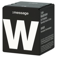 새턴버드 메시지 시리즈 콜드브루 커피 W 발효커피 라이트 로스팅, 3g, 6개입, 1개