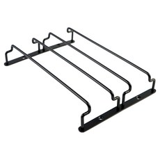 마텐더 더랙 글렌캐런 글래스 행거 더블레일, 블랙, 1개