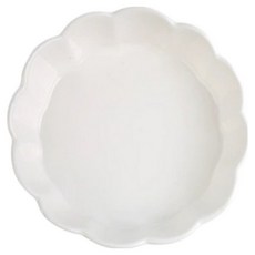 Daparang 花朵造型擺盤義大利麵沙拉碗 大 HJ1254, 白色, 1個