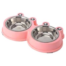 daysoy 寵物青蛙造型餐具組 ONE SIZE, 03 粉紅色, 1套