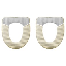 Block Mart 浴室燈芯絨馬桶蓋, 隨機出貨, 2個