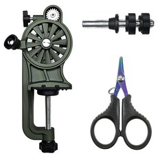 Zlenak 捲線器 PE線剪, 卡其色(捲線器), 黑色(PE線剪), 1個