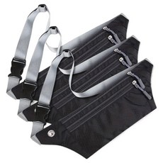 아케이바이 초경량 스포츠 방수 러닝백, 블랙, 3개