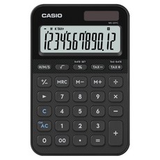 카시오 컬러 전자계산기 MS-20YC, 1개, 블랙