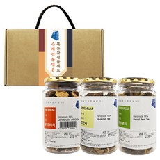 산해랑 프리미엄 수제 전통 작두콩차 + 연근차 + 돼지감자차 선물세트, 1세트