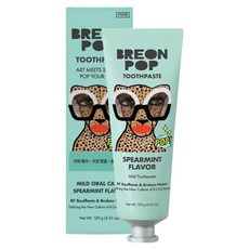 Breon Pop 溫和綠薄荷香牙膏, 120g, 1個