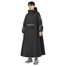 YUNMI 口袋一件式加長帶袖速乾雨衣