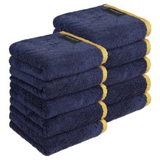 코튼클라우드 레이어 선염 타월 200g 40수 코마사, 트루네이비, 10개