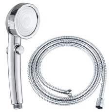 생활공식 3단 고수압 샤워기 + 샤워줄, 1개, 실버