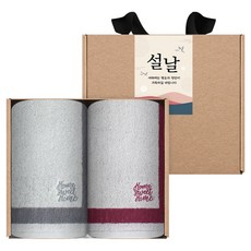 Songwol 松月 Sweet Home 掛環擦手巾 50g 30支棉 2入 牛皮紙禮物, 隨機出貨(擦手巾), 1套