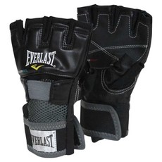 EVERLAST 凝膠重量訓練手套 雙手穿戴組 4356BSM, 黑色