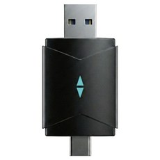 나비 무선 카플레이 안드로이드 오토 네비게이션 동글 USB C타입, 블랙, NV65-AAC1