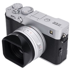 JJC 후지 XF 23 F2.8 XF 27 F2.8 R WR X-E5 렌즈 사각 후드, 1개, LH-JXF23F28(블랙)