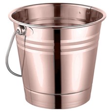 코다치프 통 장식 바 파티 소품 심플 아이스 버킷 홑겹 토트, 1개, 1.5L