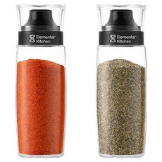 시노글라스 엘리멘탈 스마트 양념병 블랙 300ml, 2개, 단품