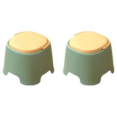 Block Mart 附把手浴室椅 2入, 綠色