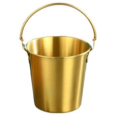 코다치프 통 장식 바 파티 소품 심플 아이스 버킷 홑겹 키높이 토트 골드 304, 1개, 0.7L