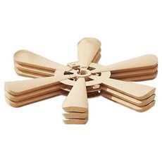 ROI Life 矽膠耐熱鍋墊 18 x 18 cm, 卡士達, 3個