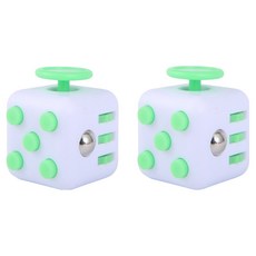 문구담 집중력 향상 손장난 피젯토이, 06 그린화이트, 2개 06 그린화이트, 2개