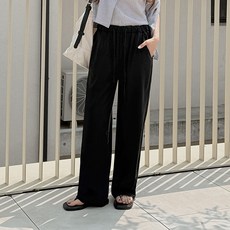이블렛 여성용 리뮤렌 리오셀 쿨 데님 와이드 밴딩 팬츠