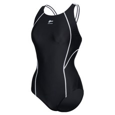 renoma SWIM 女款簡約線條交叉背連身泳衣 RN-LS2G515