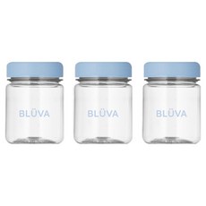 블루바 눈금표시 트라이탄 파스텔캡 다용도 미니 보틀, 블루, 3개, 200ml 블루, 3개, 200ml