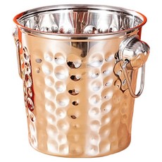 Kodachief 多用途 DP 展示 酒 冰桶 香檳 保存 冷卻 啤酒 冰桶 銀色 18CM 加厚 手工錘 冰桶, 1個, 3L